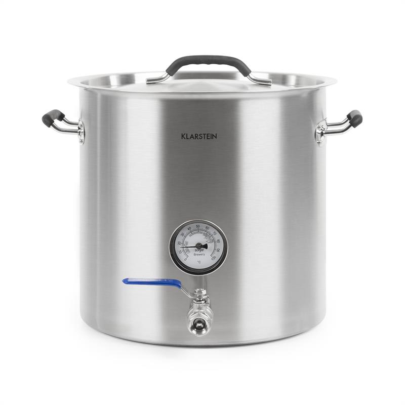 Klarstein Brauheld Pur 35, kotao za slad, 35 L, bez grijača, nehrđajući čelik