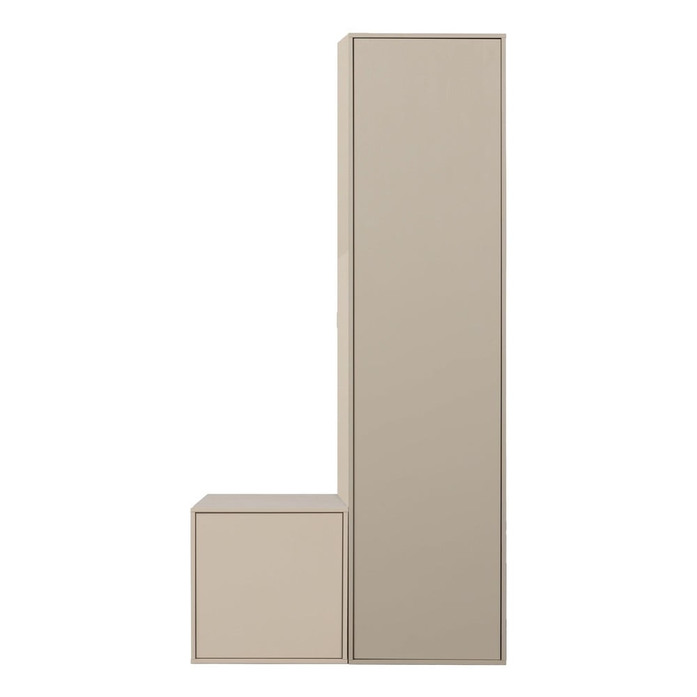 Krem modularni garderobni ormar od masivnog bora 100x200 cm Daily – vtwonen