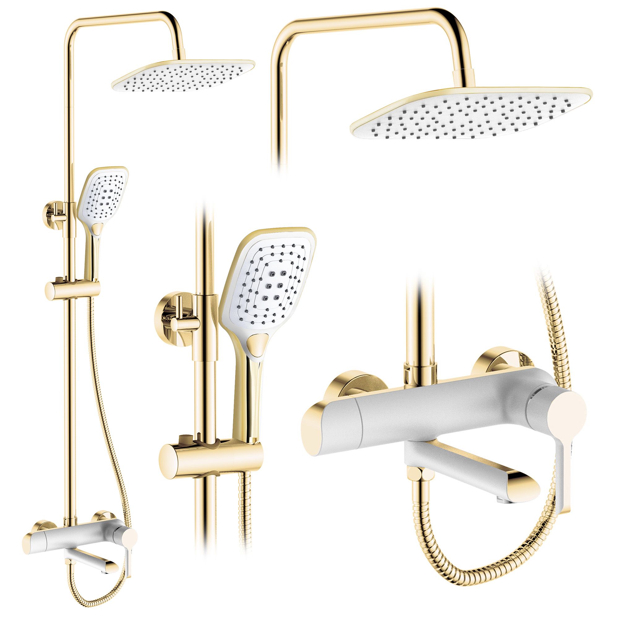 Tuš set REA MELIA WHITE GOLD