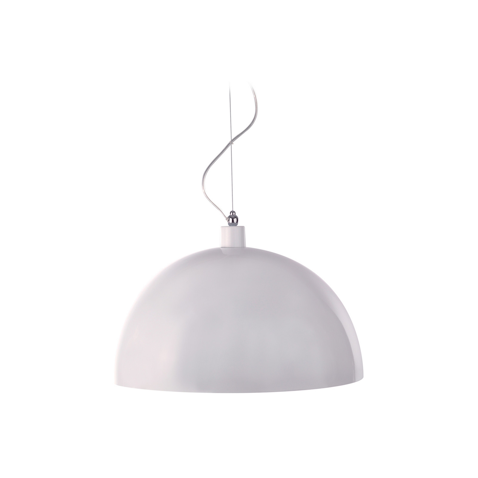 Viseća lampa Aluminor Dome, Ø 50 cm, bijela