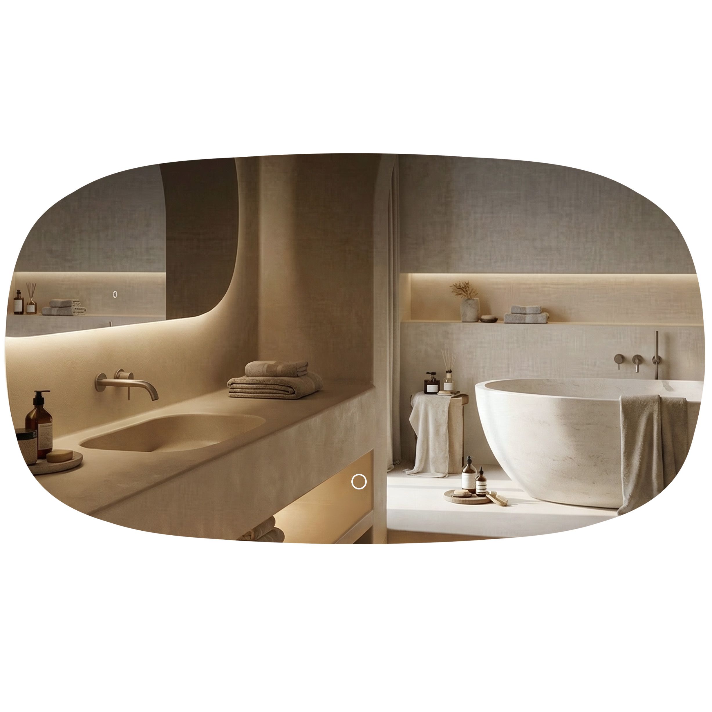 Ogledalo LED 100x60cm TOP-4