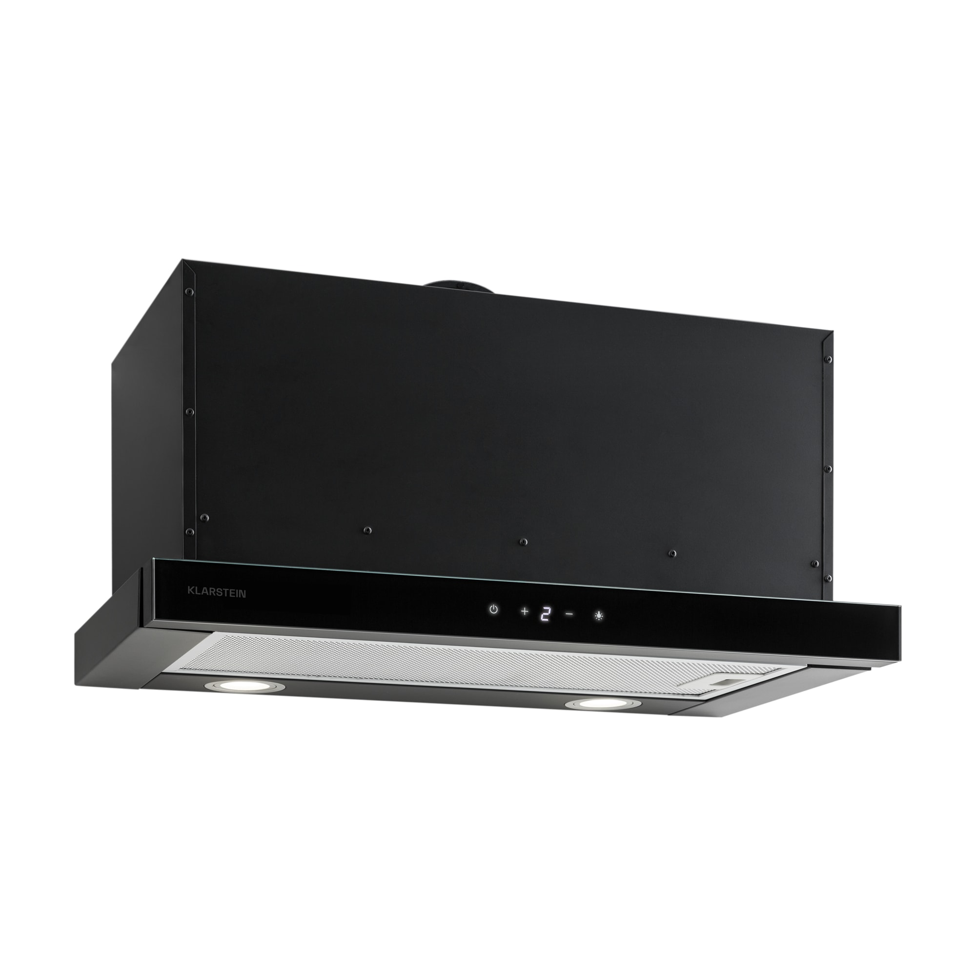 Klarstein Vinea ugradbena napa, ravna konstrukcija, 60 cm, crna boja