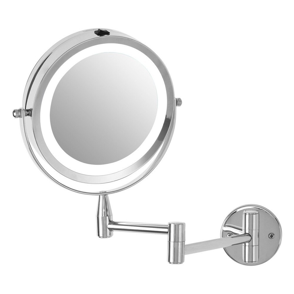 Kozmetičko ogledalo s osvjetljenjem/povećavajuće (s povećanjem 2x) 18x29 cm Cassini – Premier Housewares