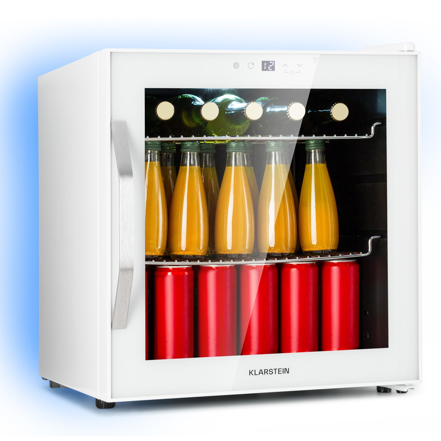 Klarstein Coachella 50 Hladnjak 47 litara WiFi funkcija pozadinsko osvjetljenje Nehrđajući čelik