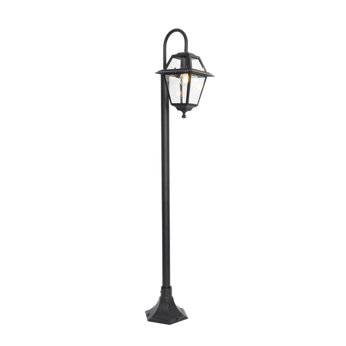 Klasični vanjski fenjer crni 135 cm IP44 - Berta