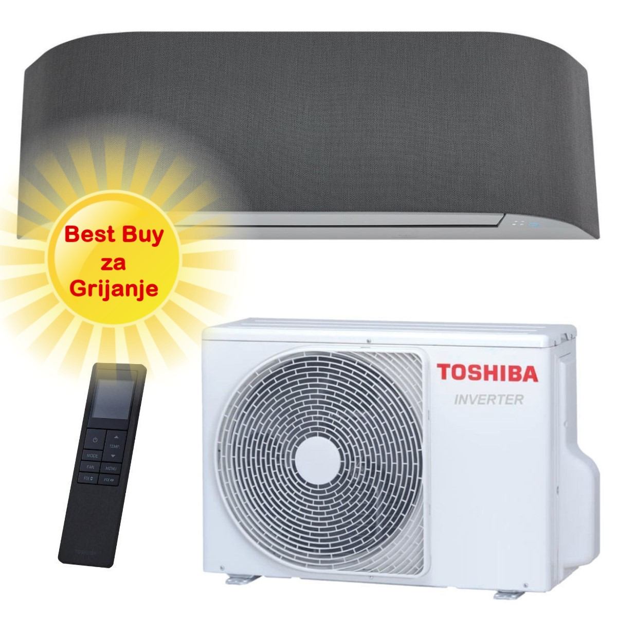 Toshiba Klima Uređaj 2,5Kw Ras-B10N4Kvrg-E/Ras-10J2Avsg-E