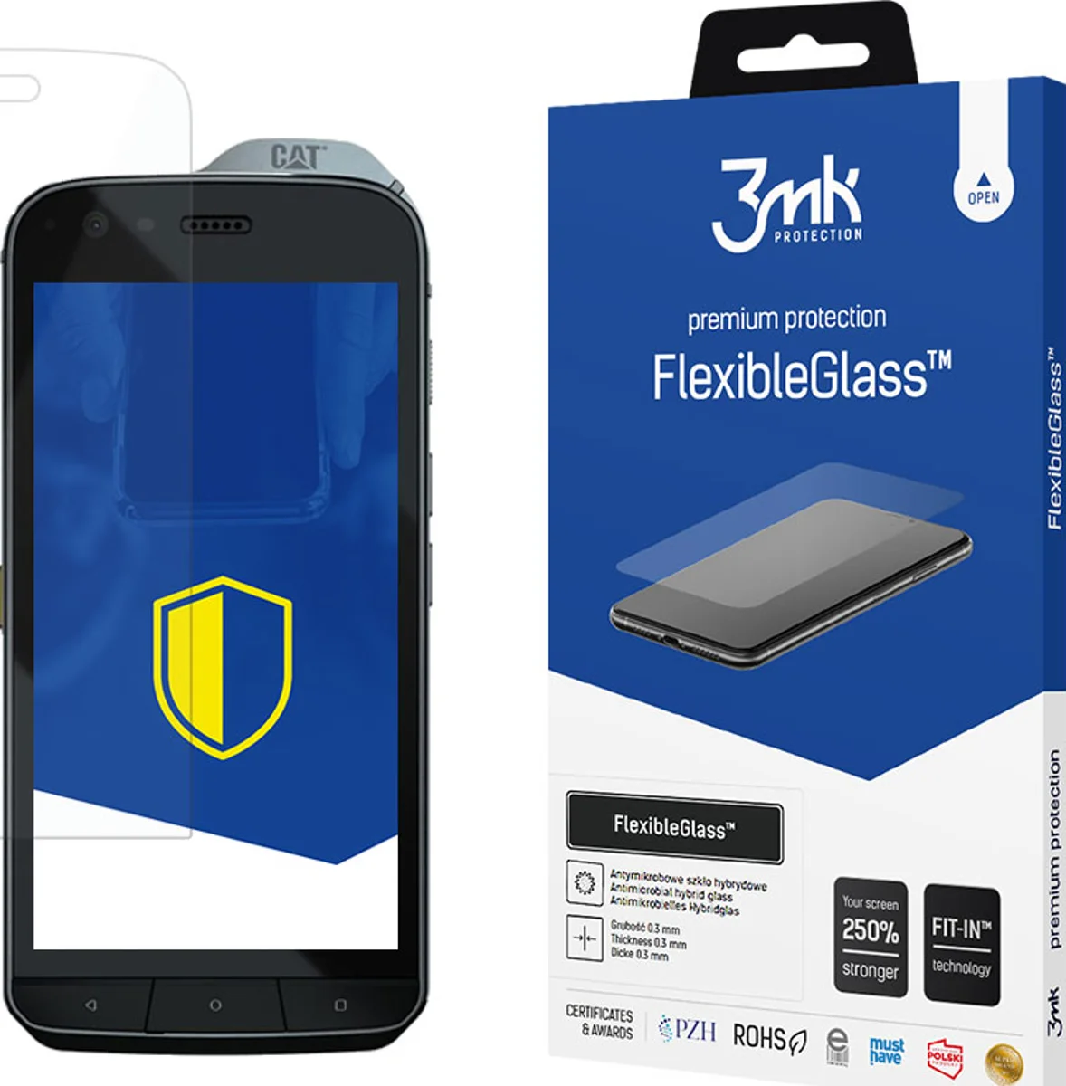 Zaštitno staklo 3MK FlexibleGlass CAT S61 Hybrid Glass (5903108028424)