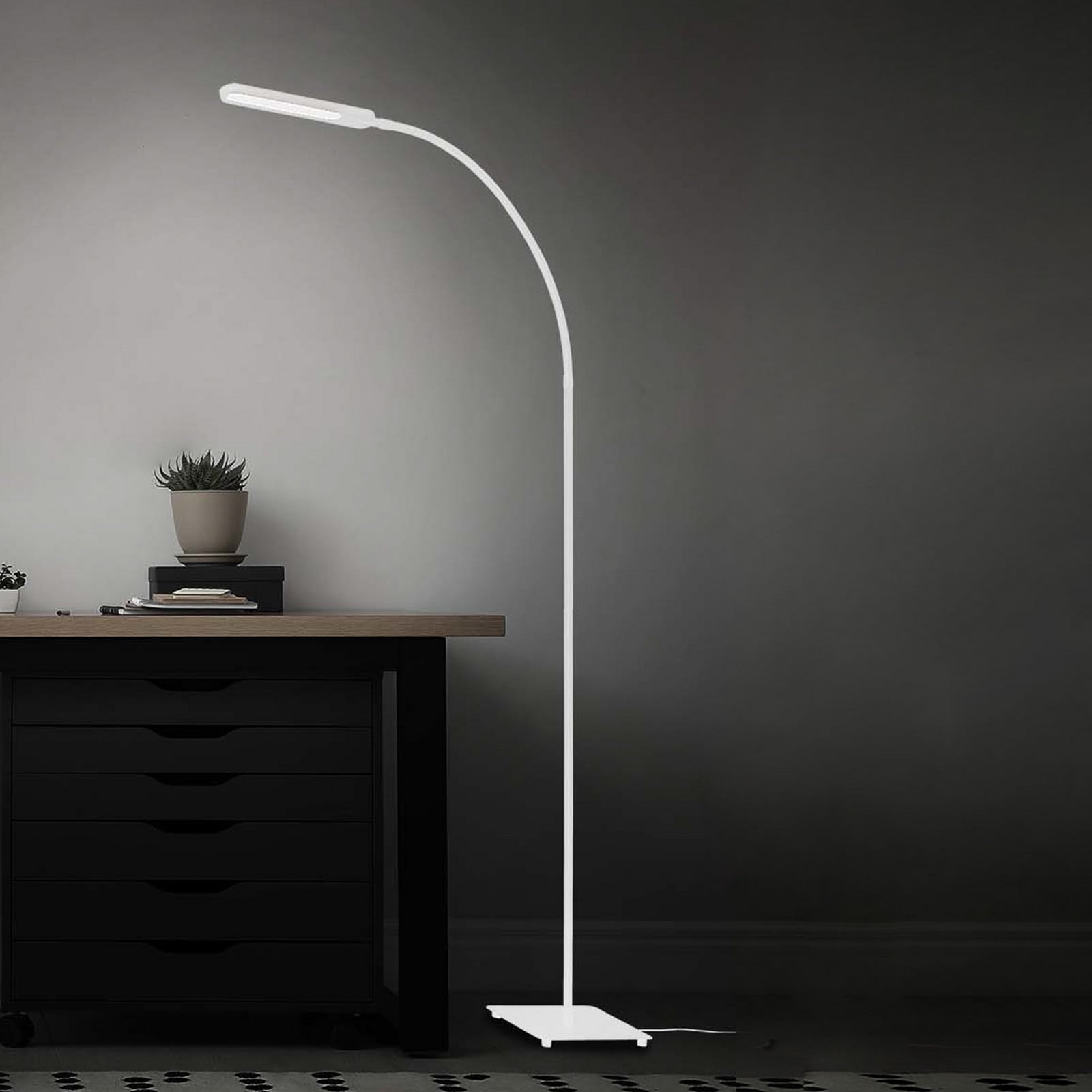 Servo LED podna svjetiljka, prigušiva, CCT, bijela