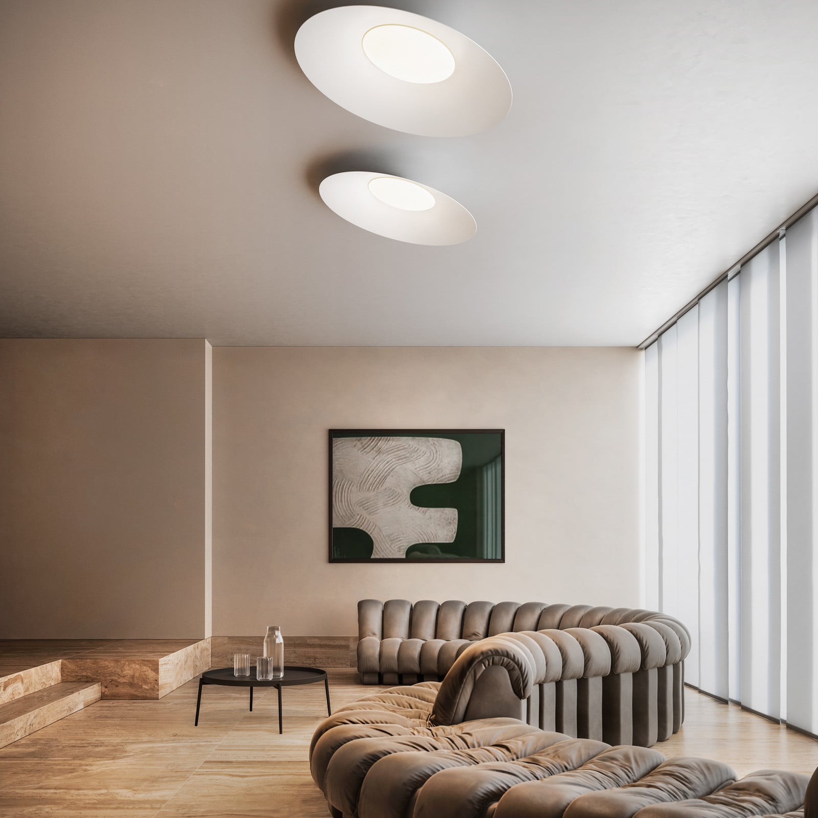 LED dizajnerska stropna svjetiljka Kate Ø 90cm bijela 3.000 K