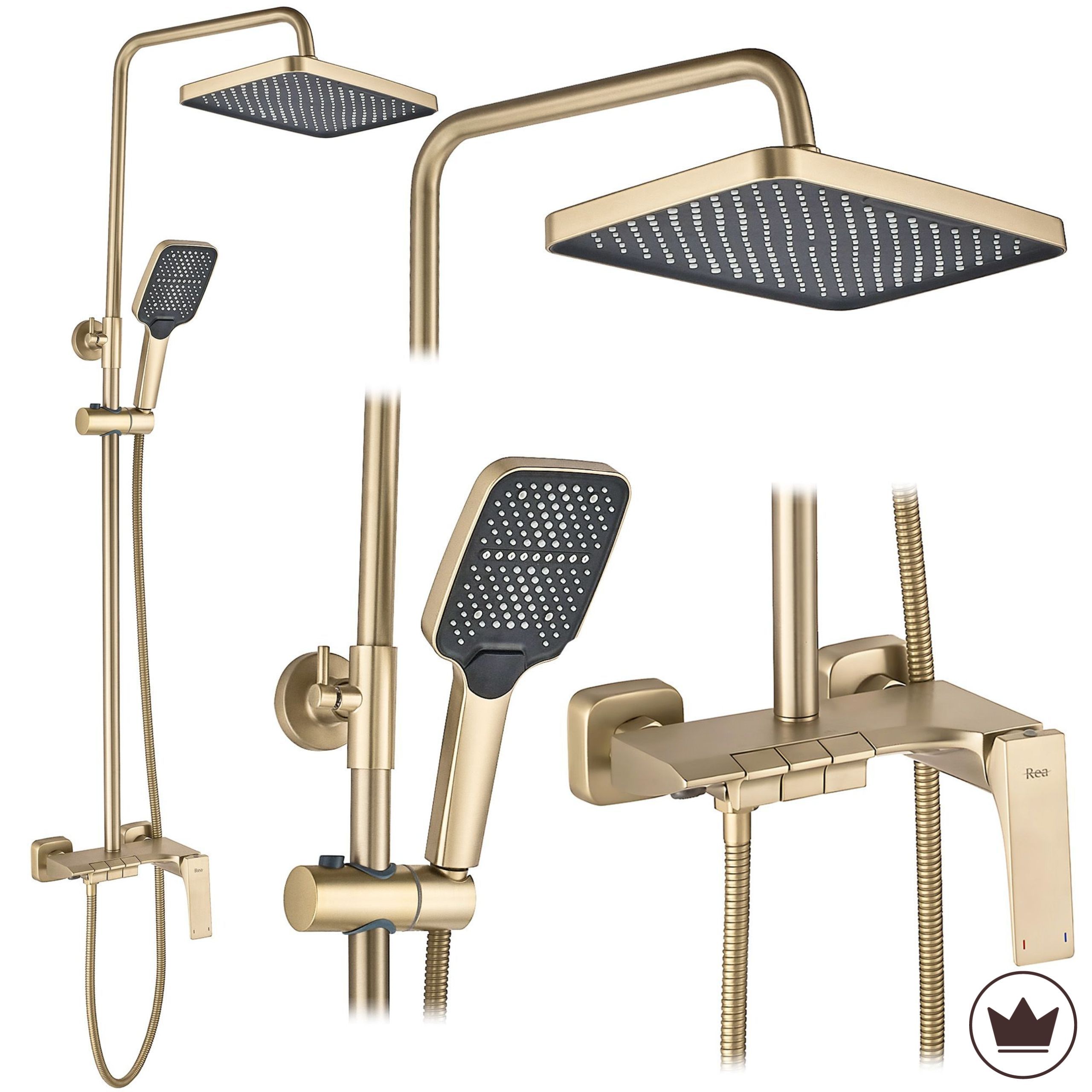 Tuš set PREMIUM REA JOE Brush Gold
