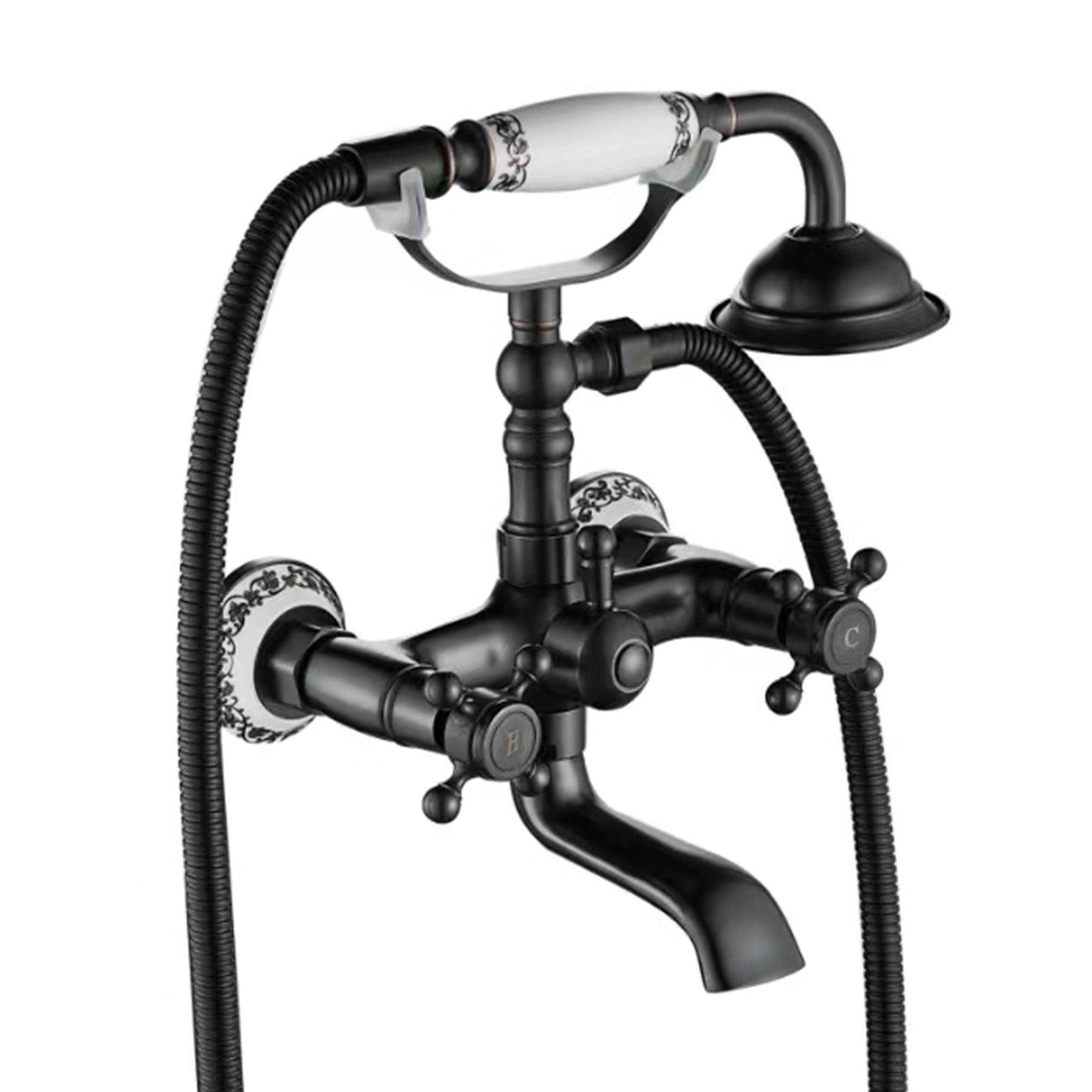 Rea miješalica za kadu Rustico Old Black