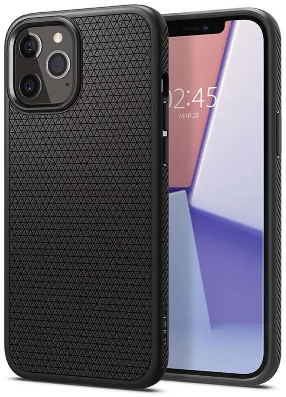 Maska SPIGEN LIQUID AIR IPHONE 12 PRO MAX MATTE BLACK (ACS01617)