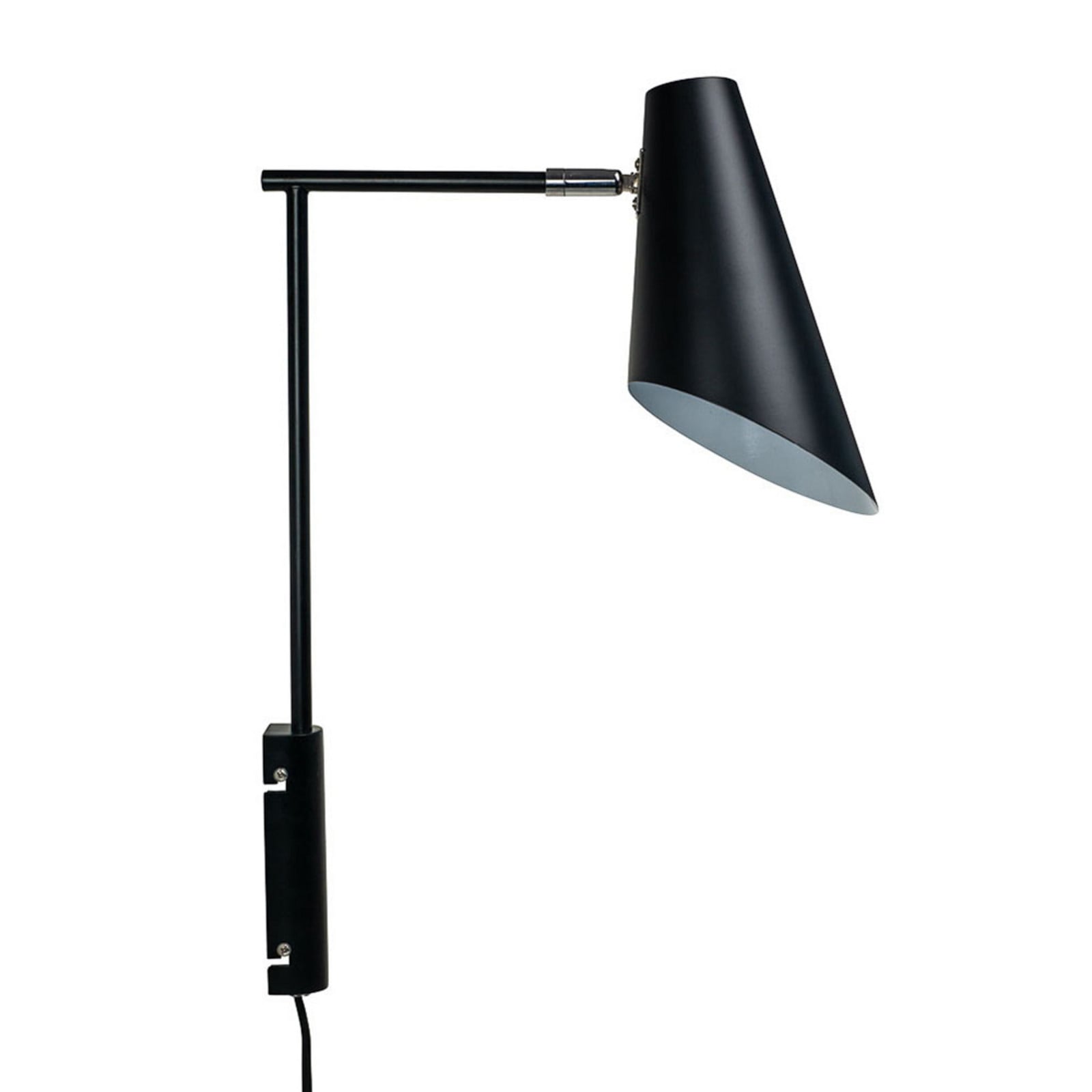 Dyberg Larsen Cale zidna lampa visina 46 cm crna