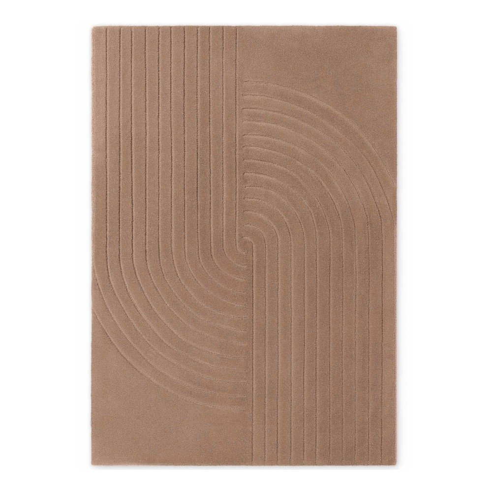 Bež ručno rađen vunen tepih 160x230 cm Arcura – Vikosa