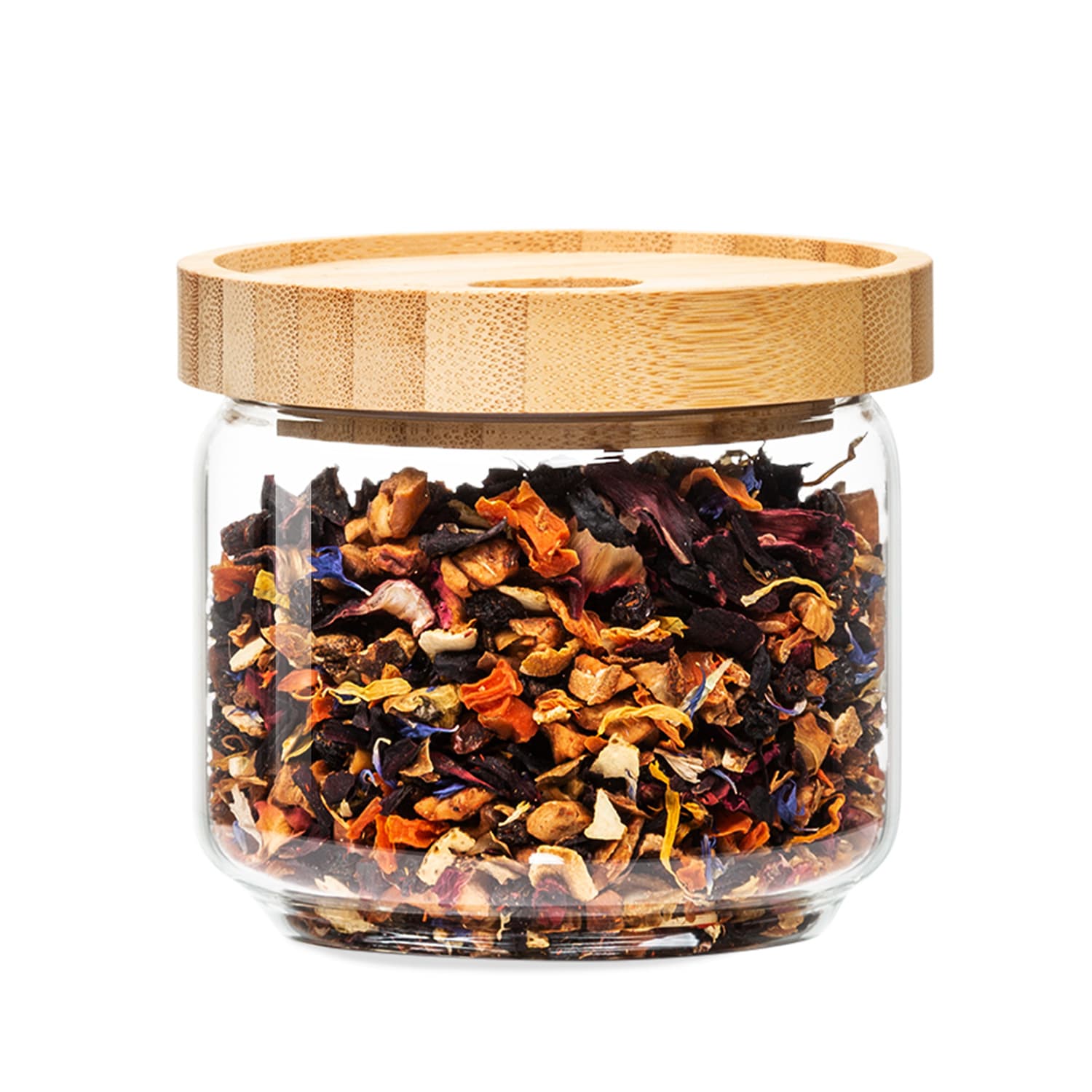 Klarstein Spremnik za pohranu, s čepom od bambusa, 300 ml, može se složiti, hermetički zatvoren