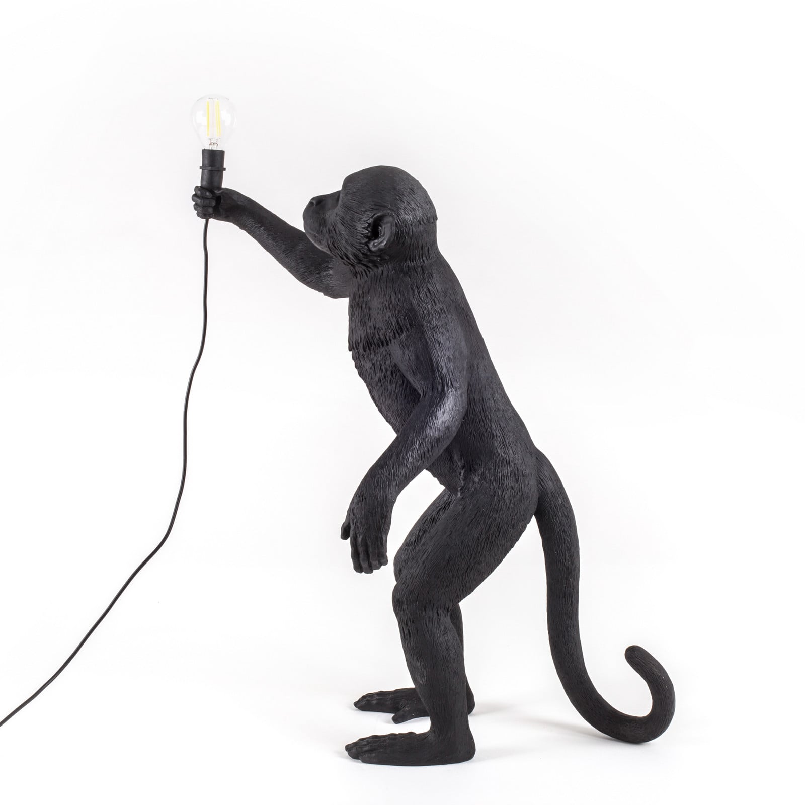 SELETTI Monkey Lamp LED ukrasna lampa stojeća crna