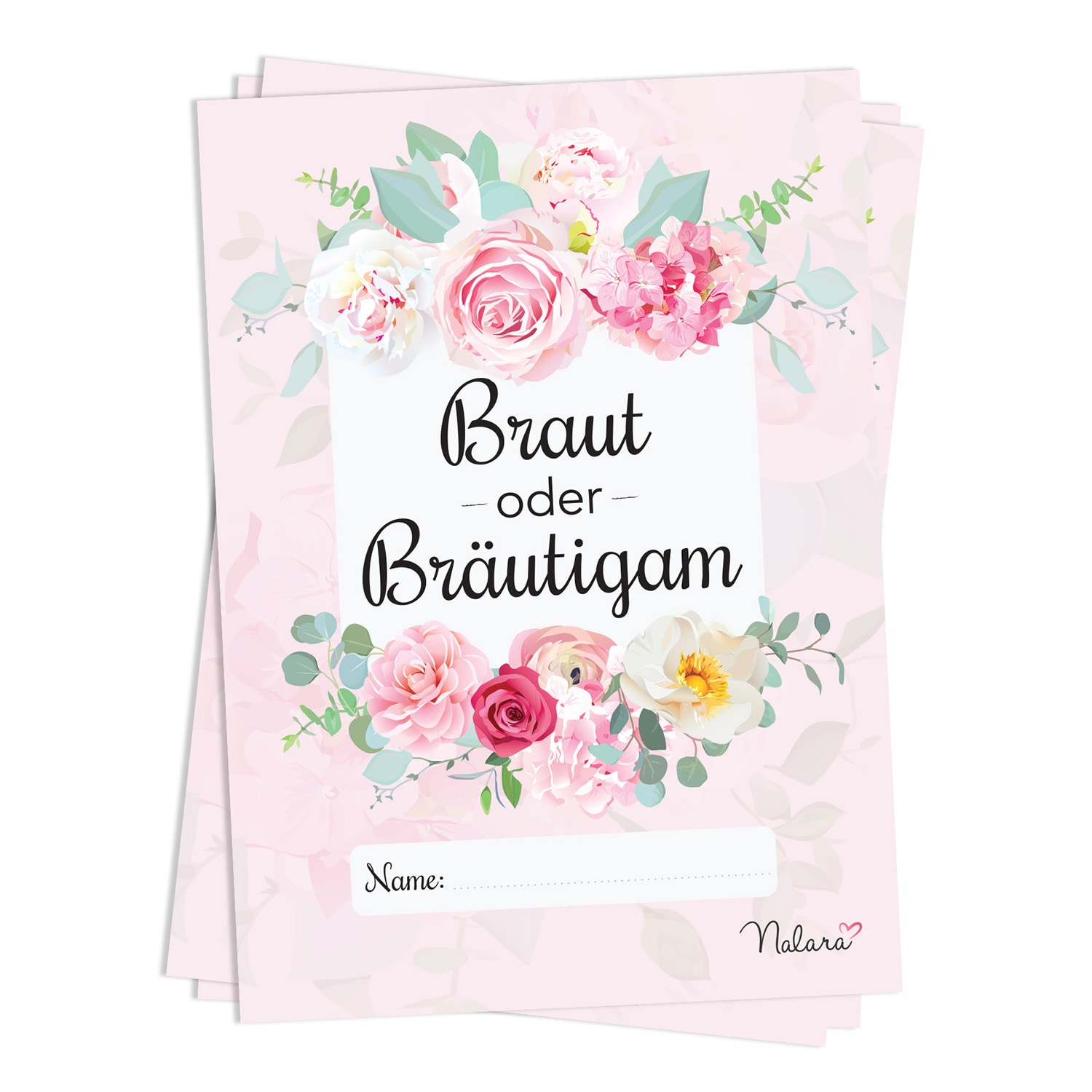 Spielehelden Igra vjenčanja Bride vs. Mladoženja Pitanja o svatovima 50kom. DIN A5