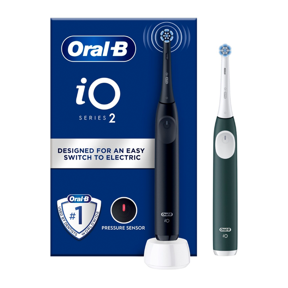 ORAL-B električna četkica za zube iO2 Duo BLACK/GREEN