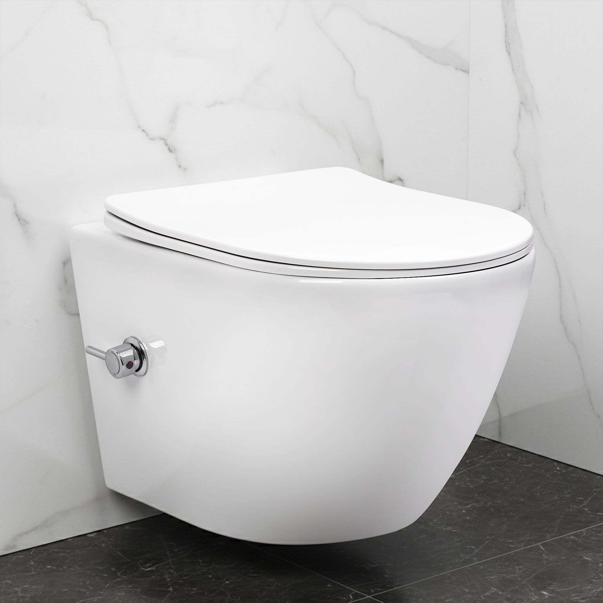 WC školjka REA Carlo Lux Rimless s funkcijom bidea