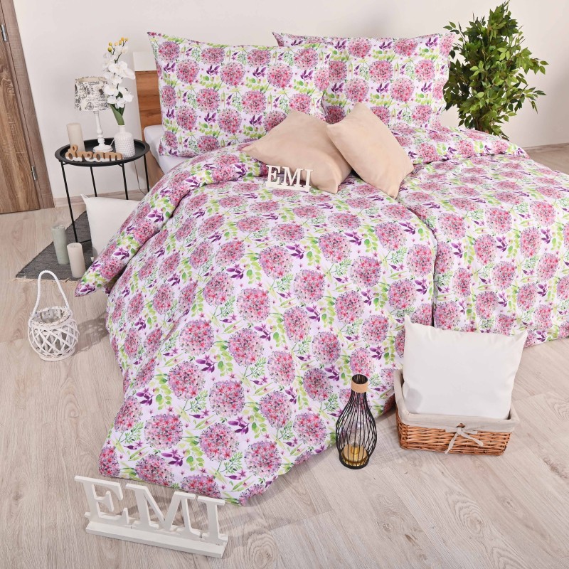Pamučna posteljina Cindy EMI, Standardni krevet za jednu osobu uključuje 1x 140x200 + 1x 70x90