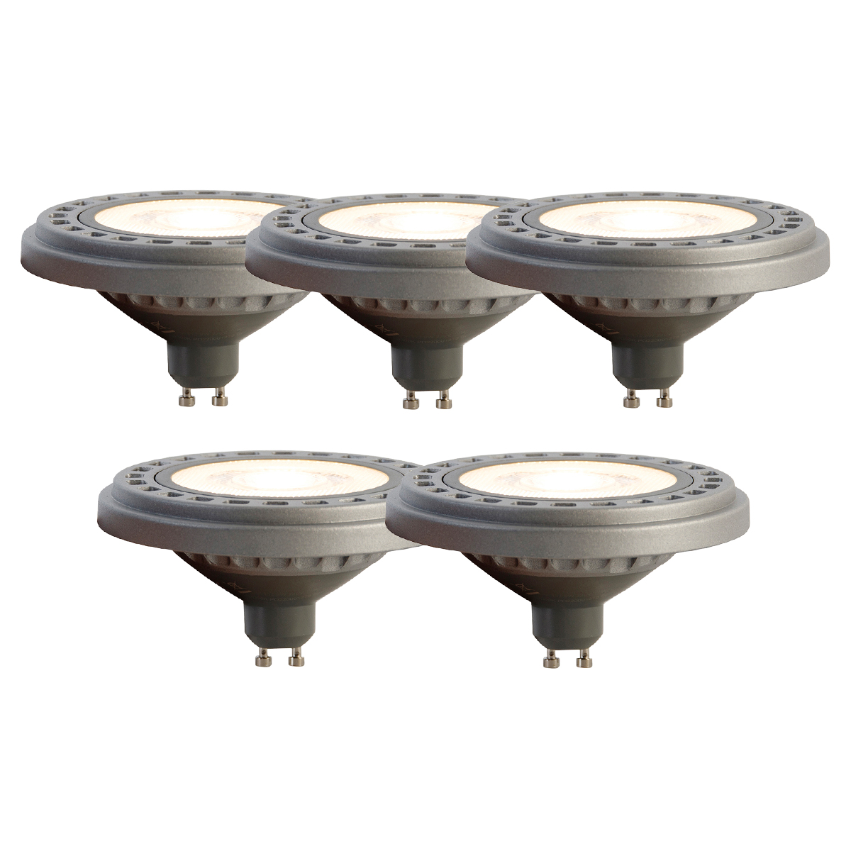 Set od 5 GU10 LED žarulja AR111 8W 750 lm 3000K