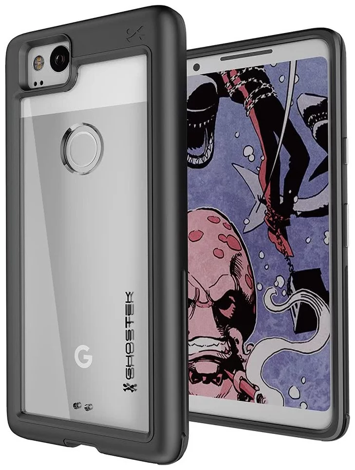 Maska Ghostek - Google Pixel 2 Case Atomic Slim Series, Black (GHOCAS680)