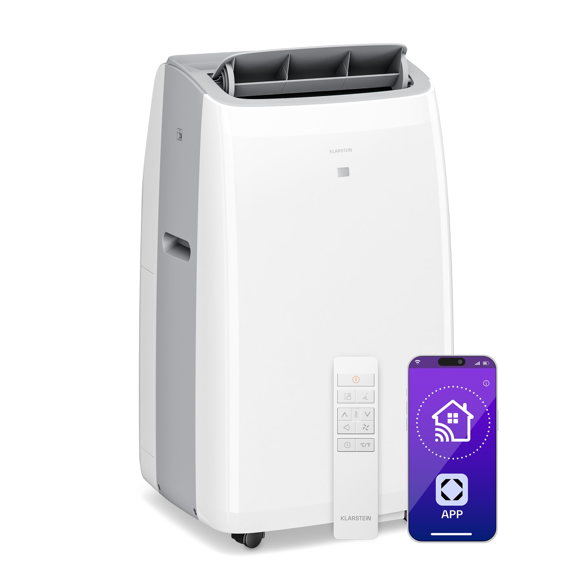 Klarstein Grandbreeze mobilni klima uređaj | 16000 BTU | 40 cm | 82 m² | Energetski razred A