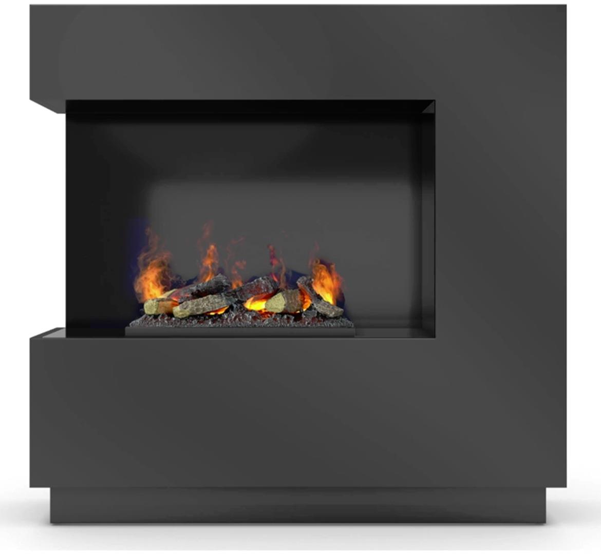 Zen Left Elektricni Kamin 400/600 Crni Sjajni