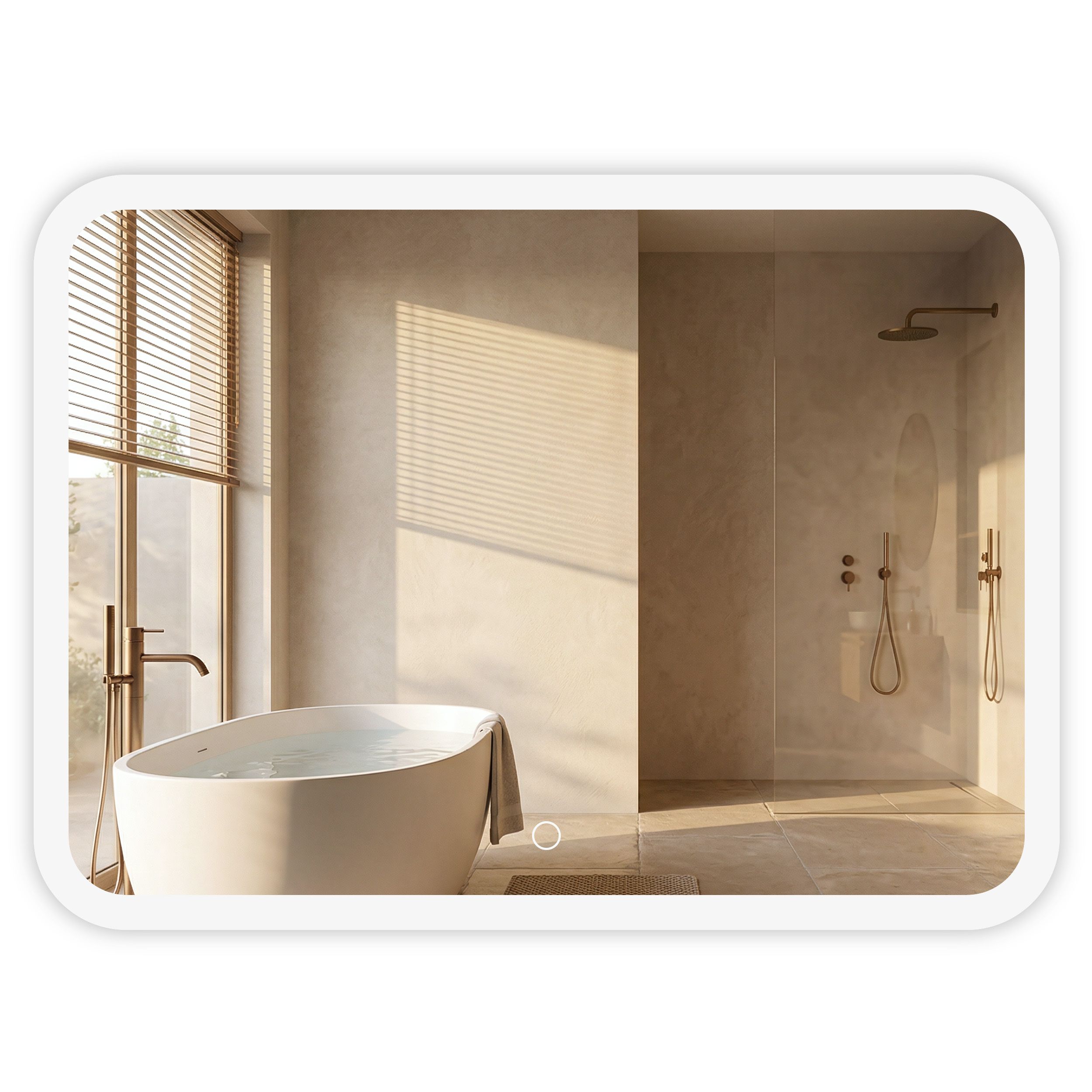 Ogledalo LED 80x60cm TOP-3