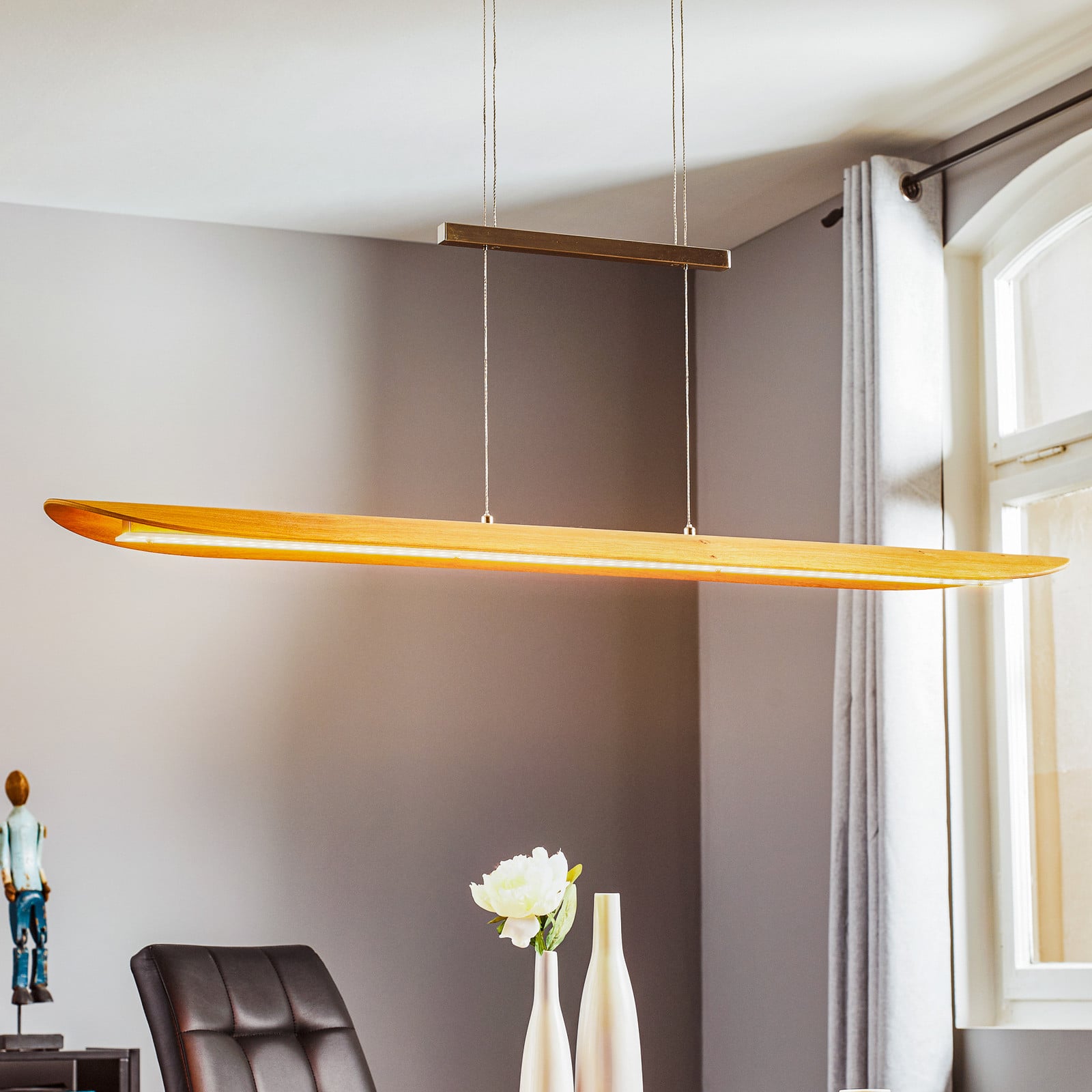 Colombia XL LED visilica, prirodni hrast