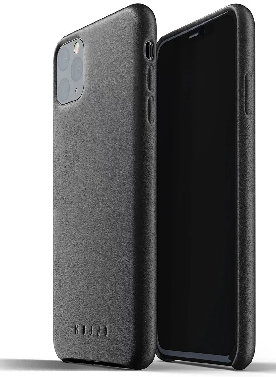 Maska MUJJO Full Leather Case for iPhone 11 Pro Max - Black (MUJJO-CL-003-BK) 