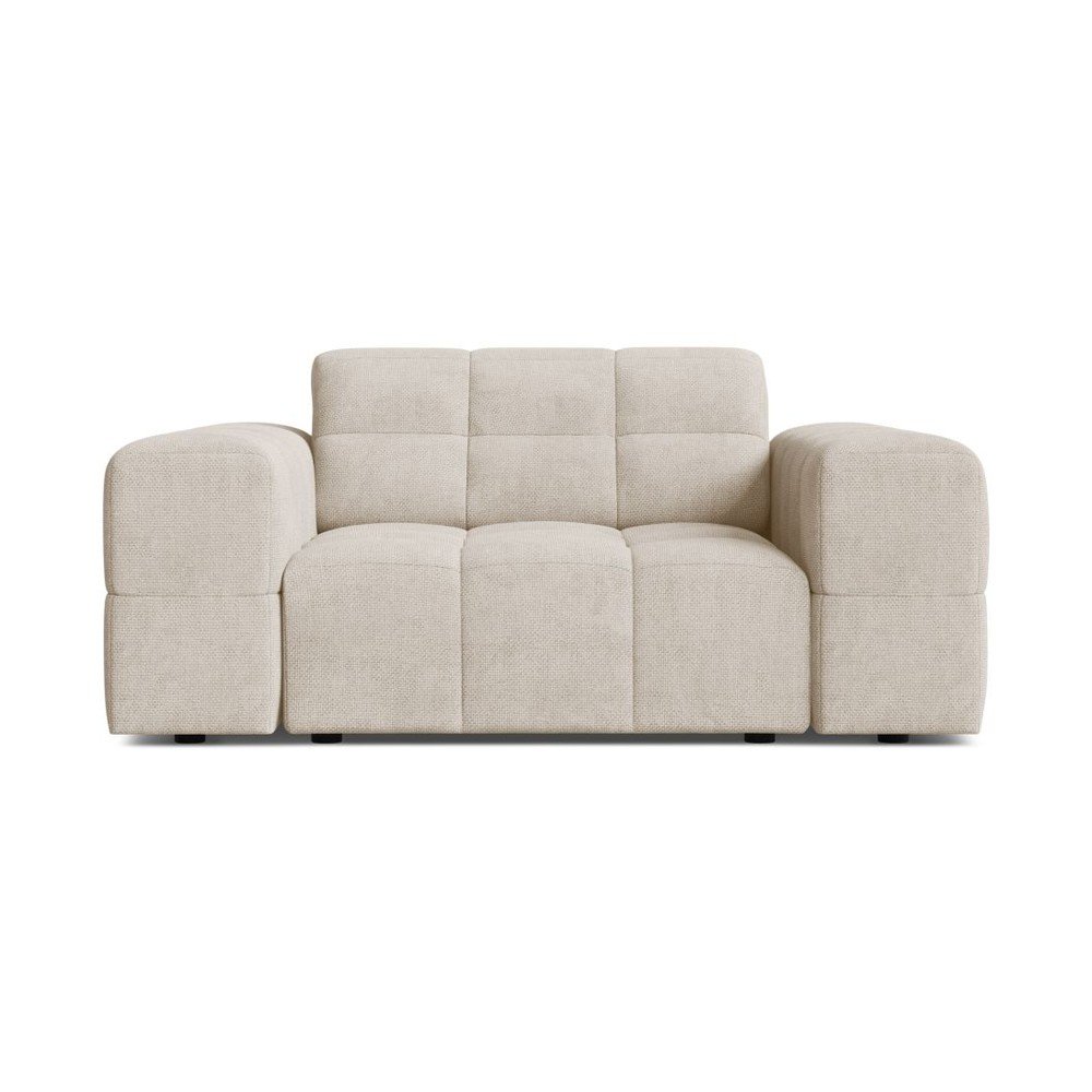 Krem fotelja od šenila Chicago – Cosmopolitan Design