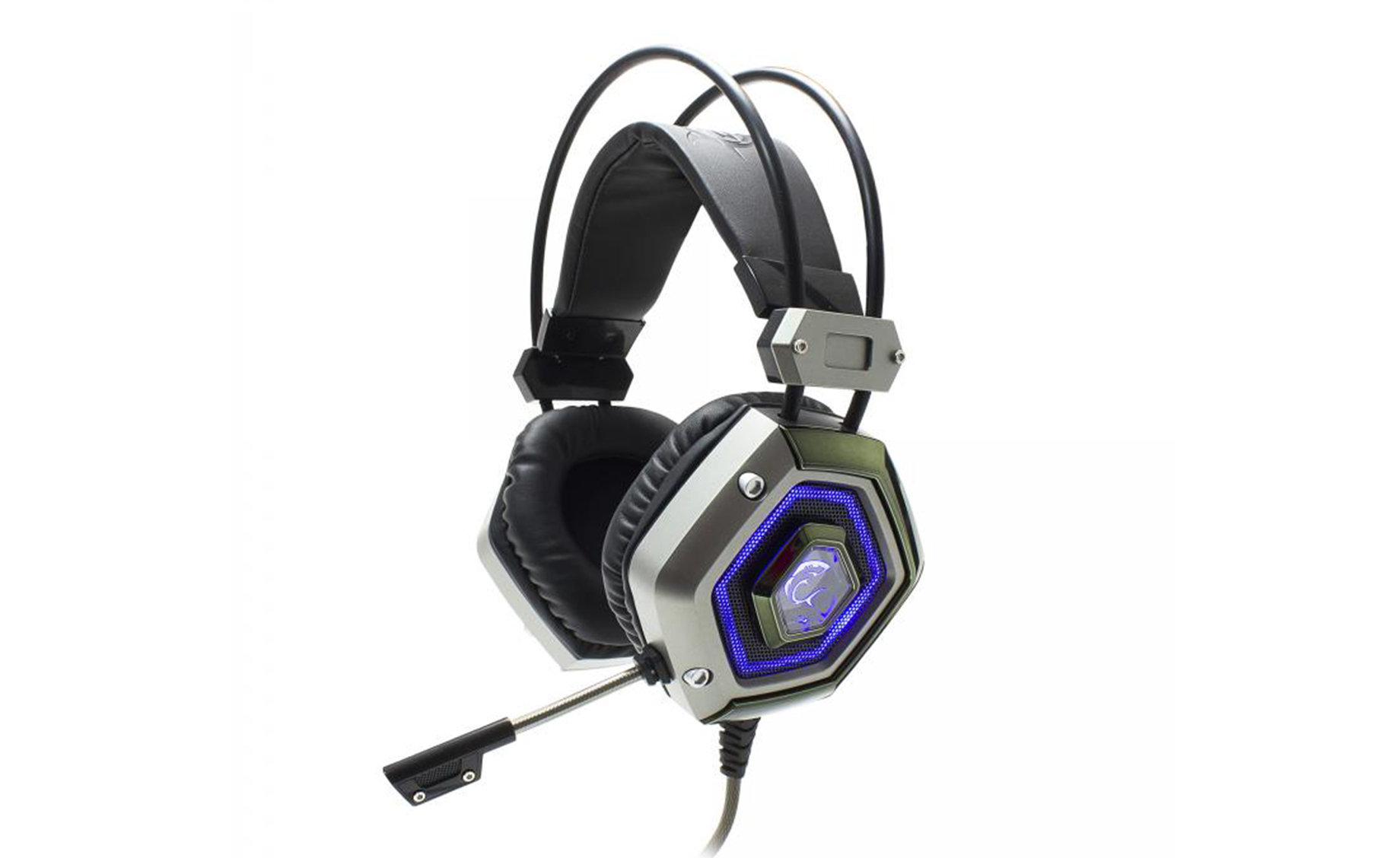 WHITE SHARK GH-1841 LION GAMING srebrne slušalice