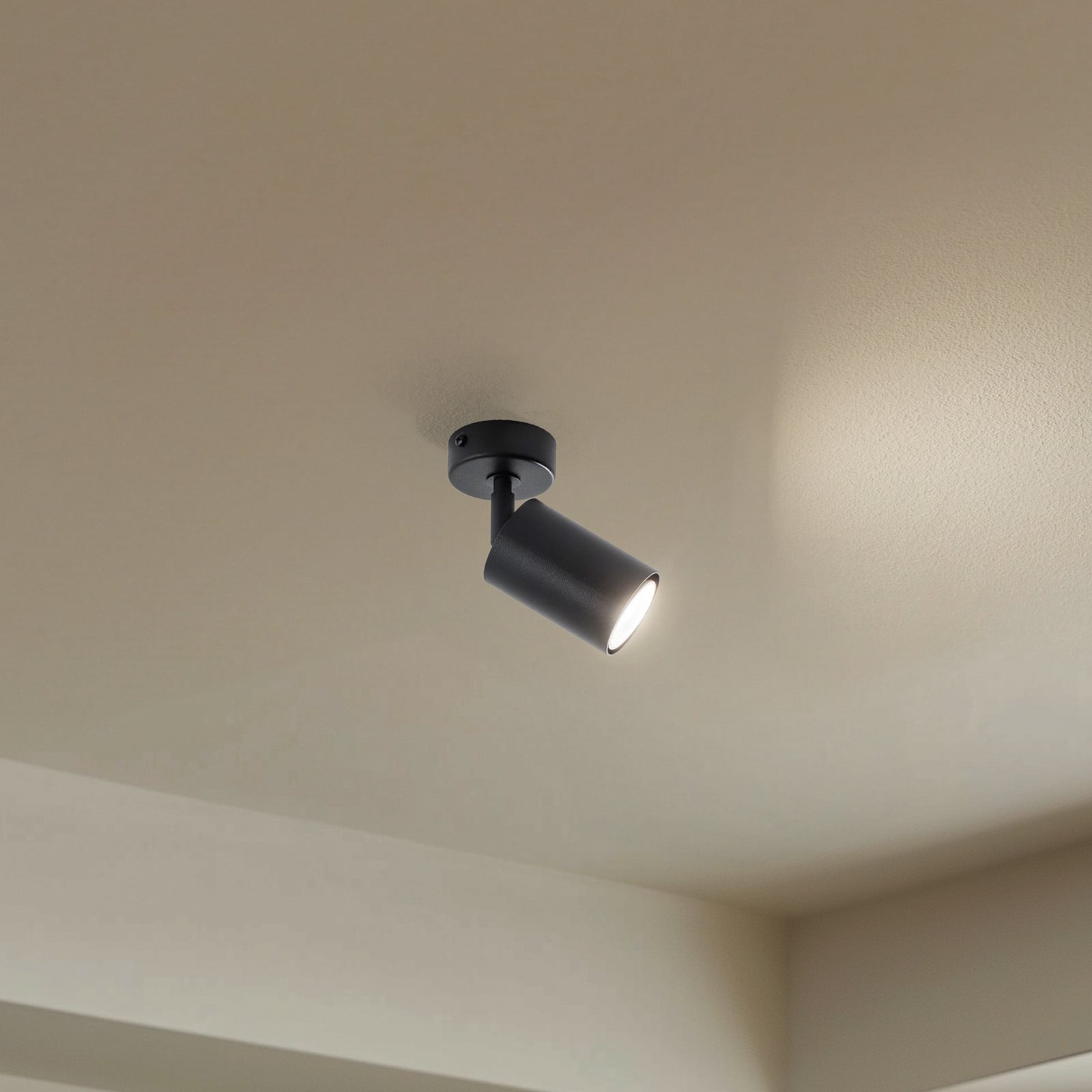 Zoom stropni reflektor, 1 žarulja, crni