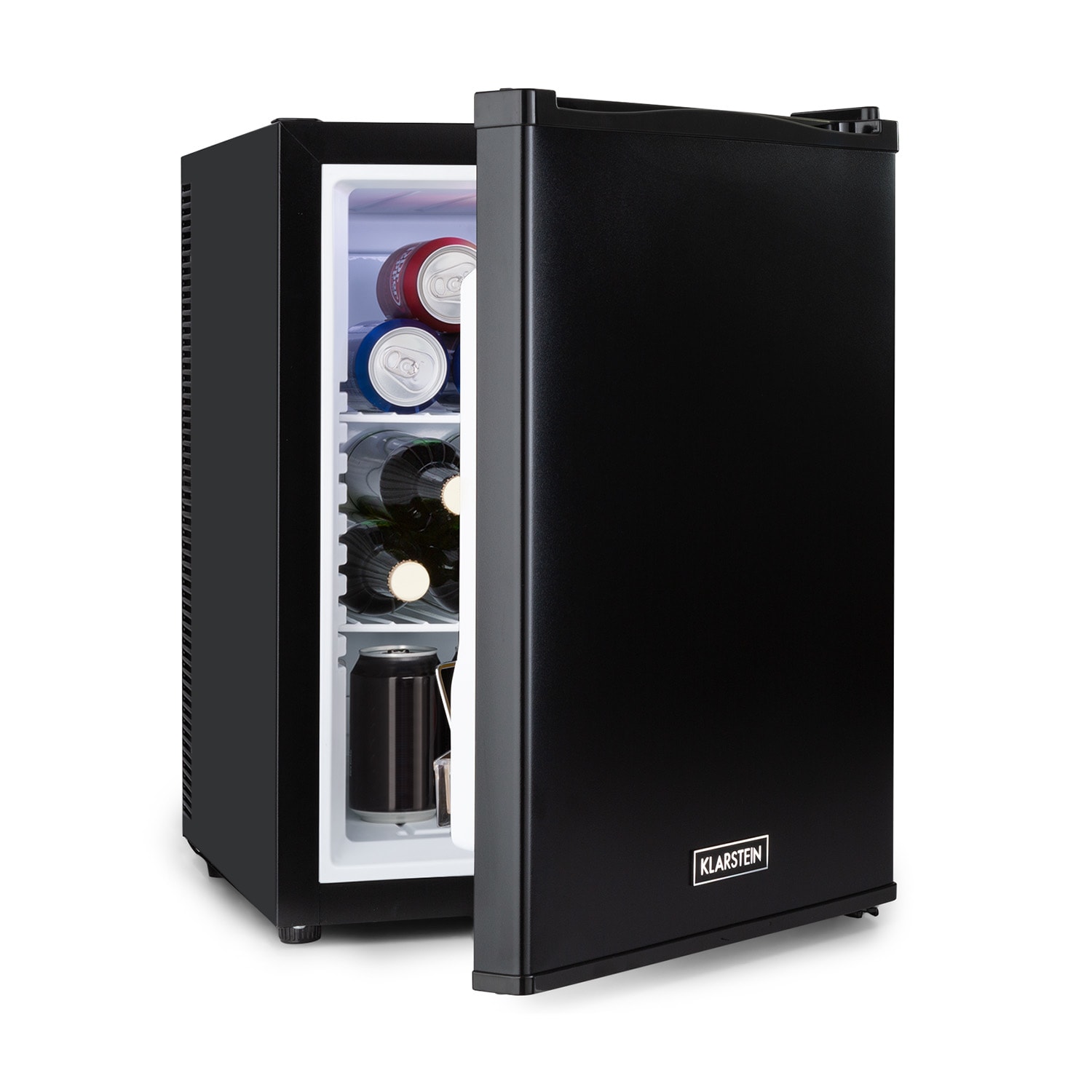 Klarstein Happy Hour 40, minibar, 40 L, 5 - 15 ° C, tihi rad, 23 dB, LED svjetlo, crni