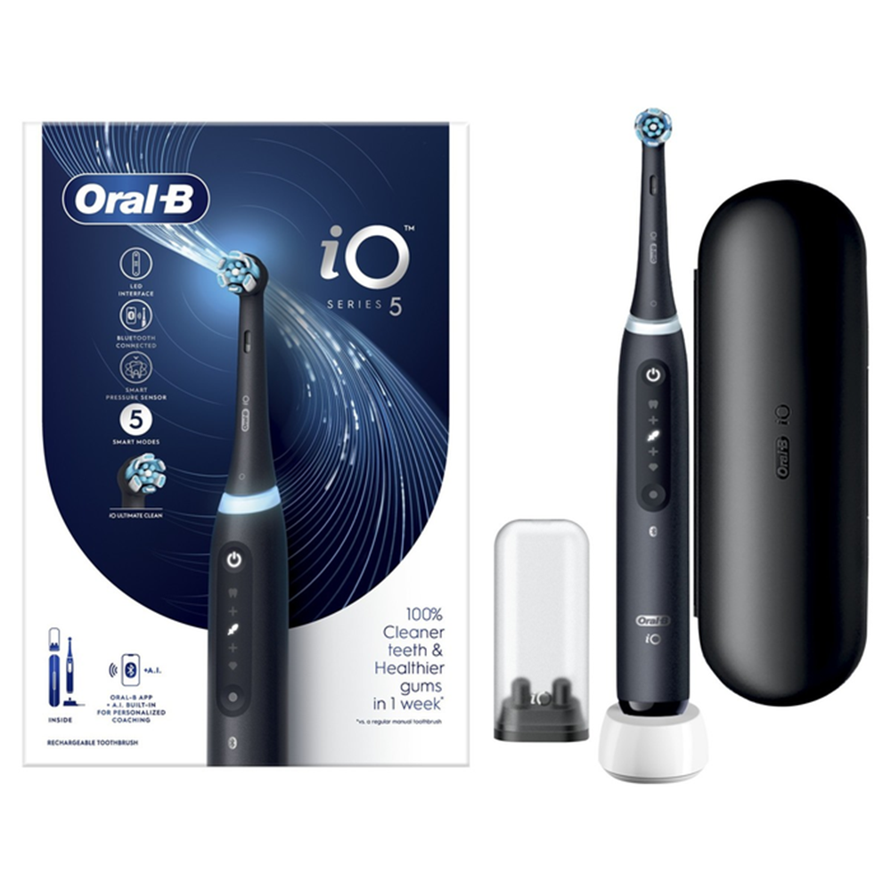 ORAL-B električna četkica za zube iO5, mat crna