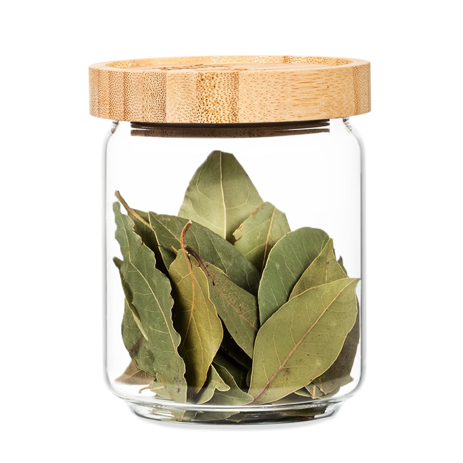 Klarstein Spremnik za pohranu, s čepom od bambusa, 320 ml, može se složiti, hermetički zatvoren