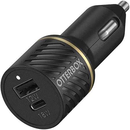 Punjac za auto Otterbox Car Charger 30W - USB-C 18W + USB-A 12W U black (78-52545)