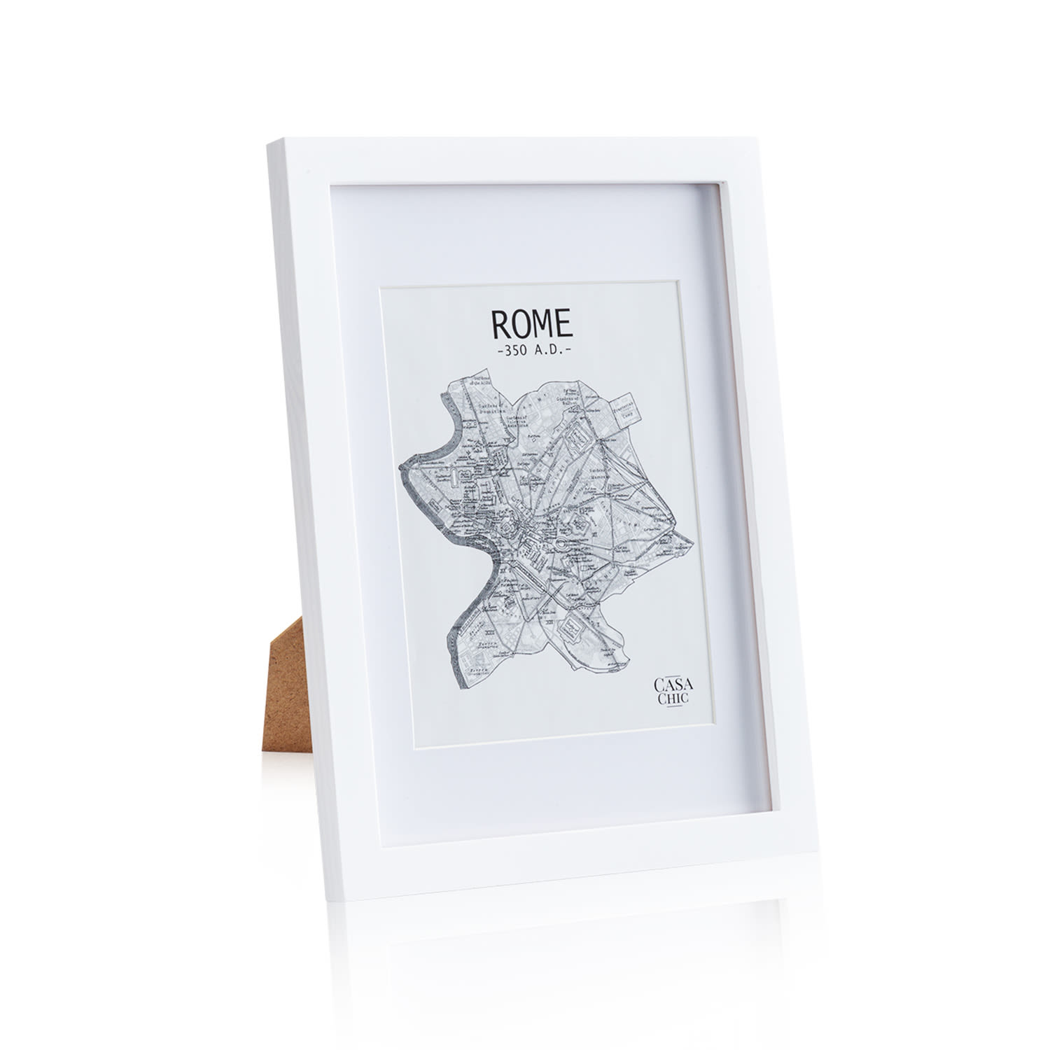 Casa Chic Everton, okvir za slike, pravokutni, DIN A4 fotografije 28,8 x 20 cm, nosač, staklo