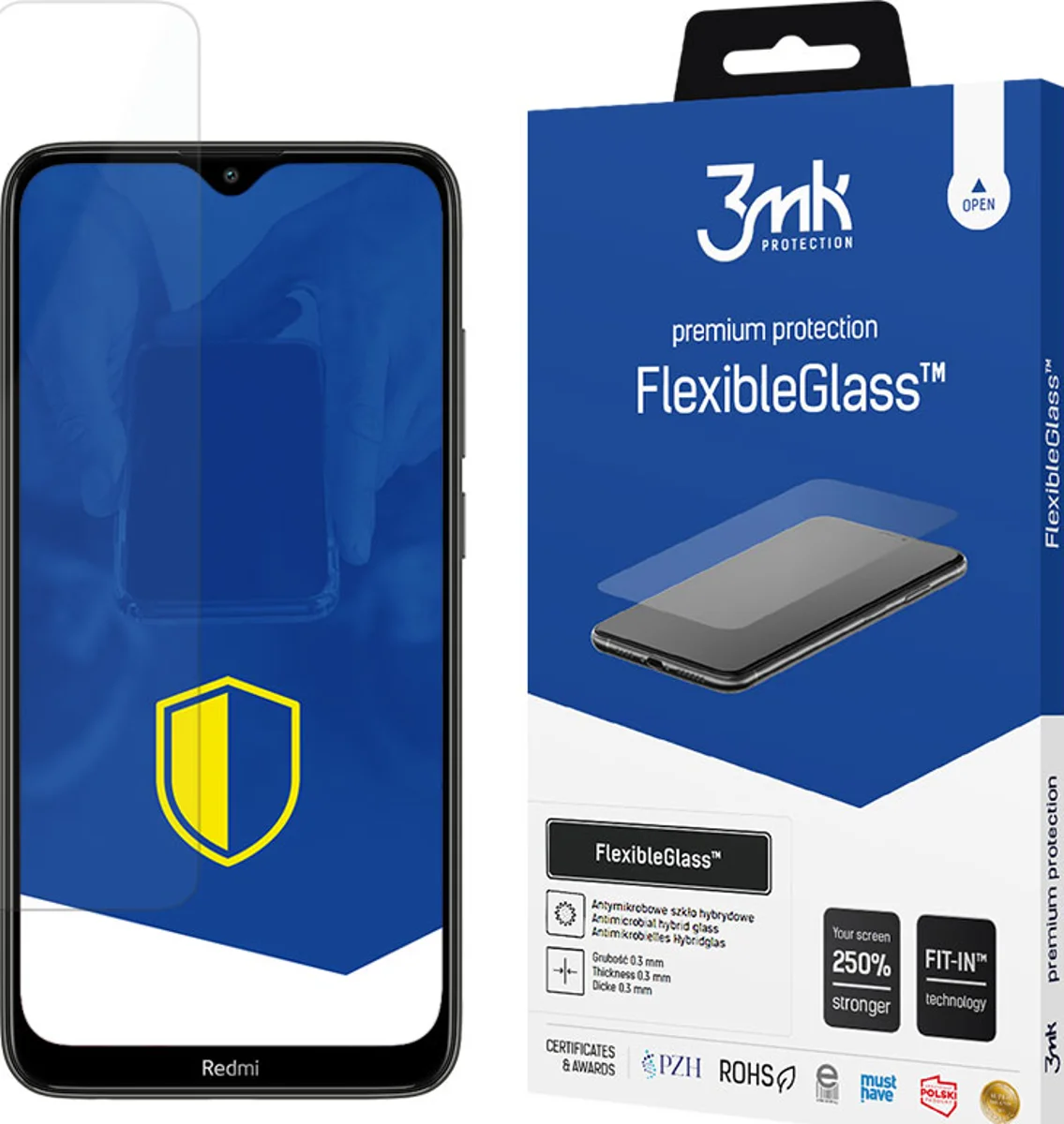 Zaštitno staklo 3MK FlexibleGlass Xiaomi Redmi Note 8/8A Hybrid Glass