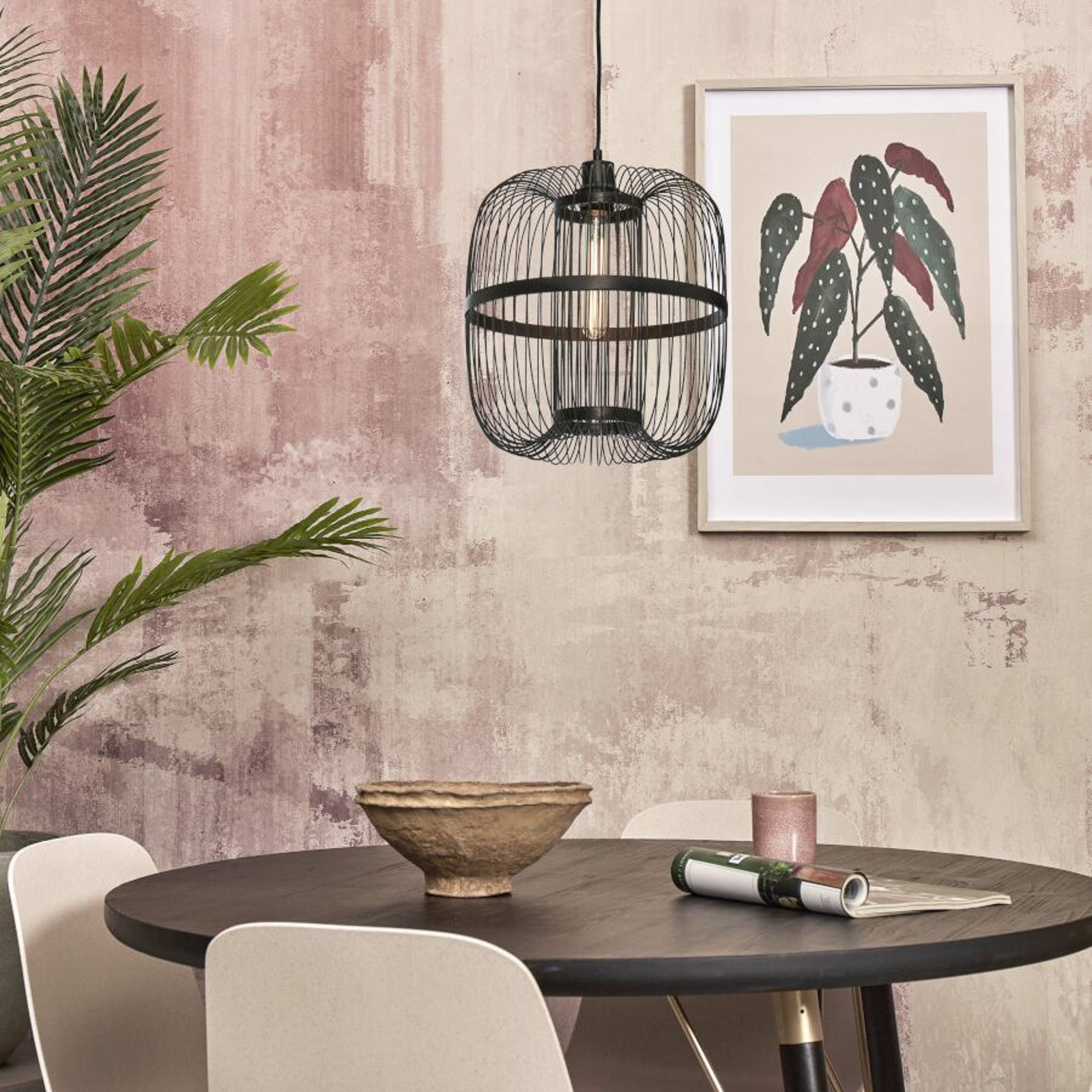 GOOD & MOJO Hokkaido viseća lampa visina 38 cm crna