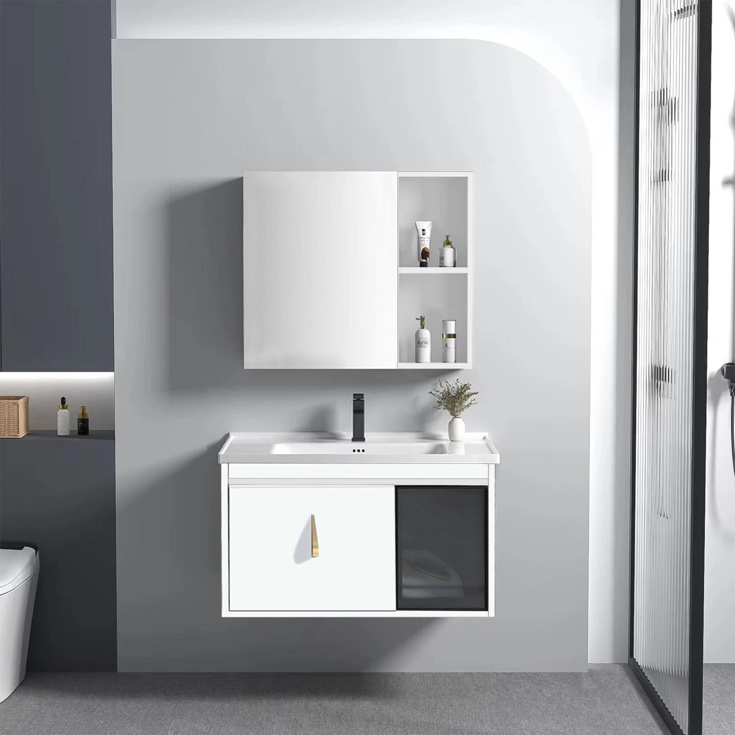 Set kupaonskog namještaja s umivaonikom Paris 60cm White