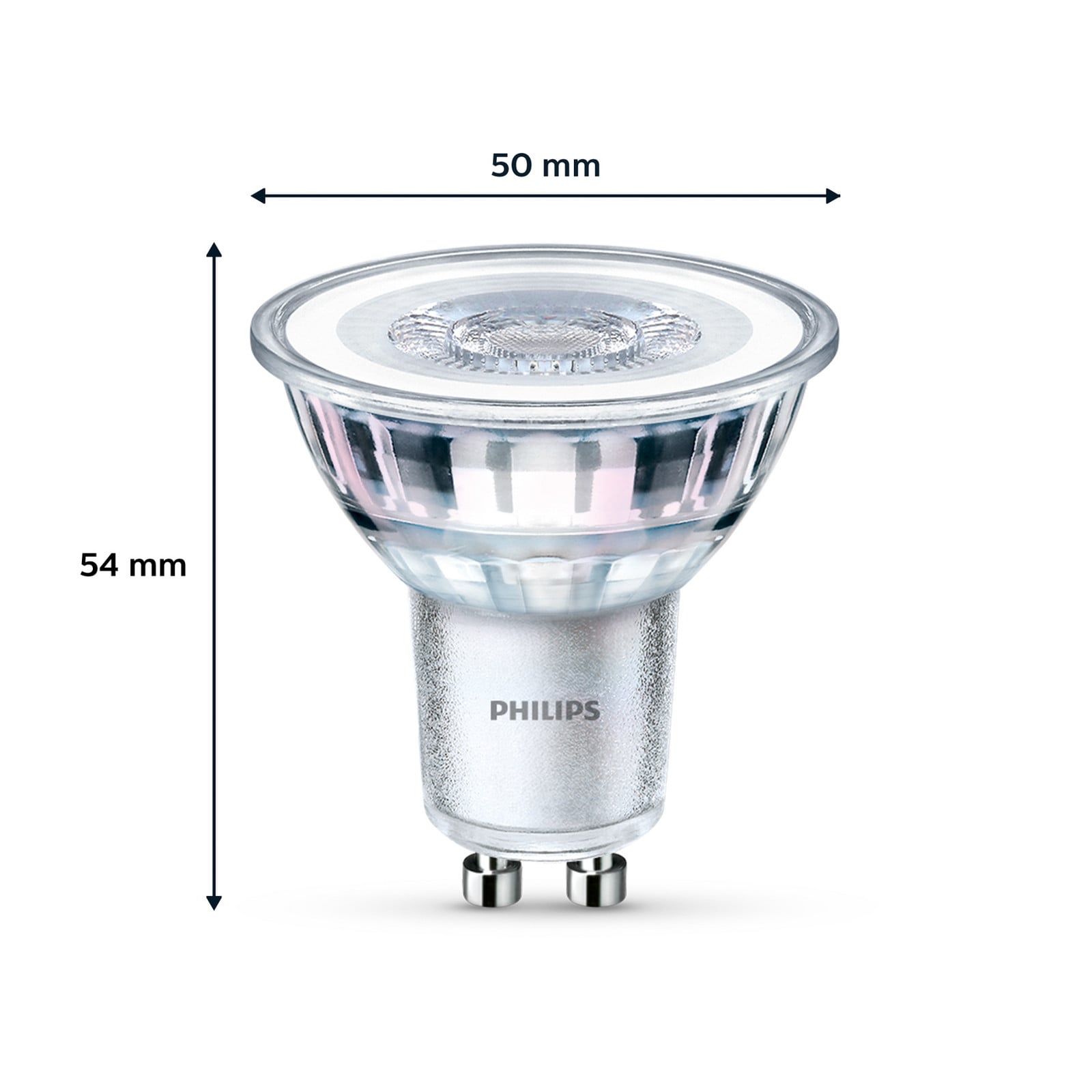 Philips LED svjetiljka GU10 4,6 W 355 lm 827 prozirna 36° pakiranje od 2