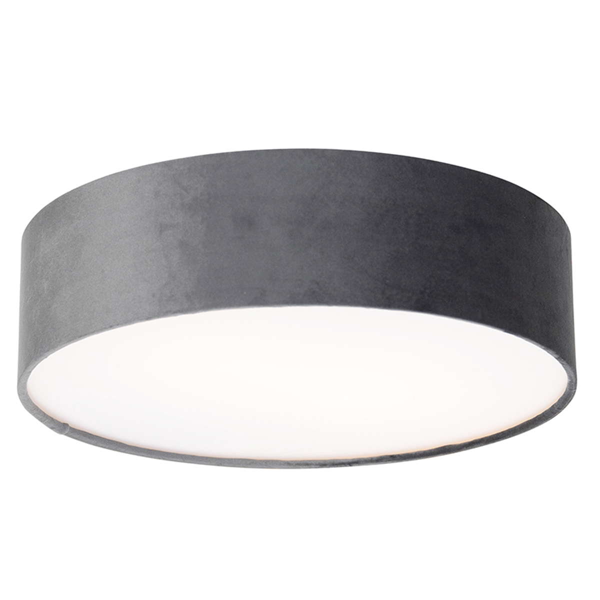 Moderna stropna svjetiljka siva 40 cm sa zlatnom unutrašnjošću - Drum