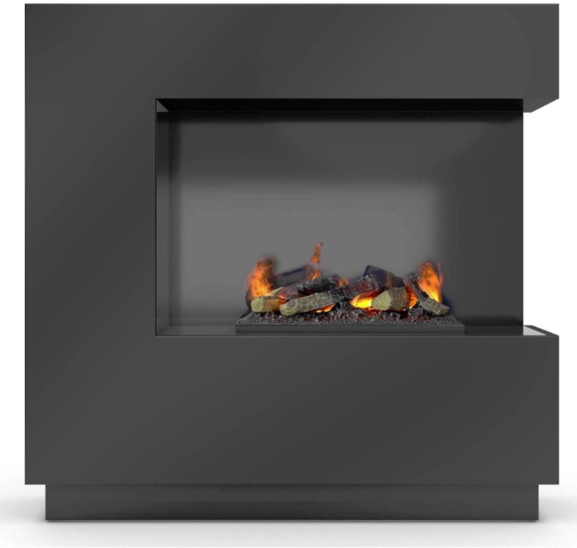 Elektricni kamin Zen Right 400/600 crni sjajni