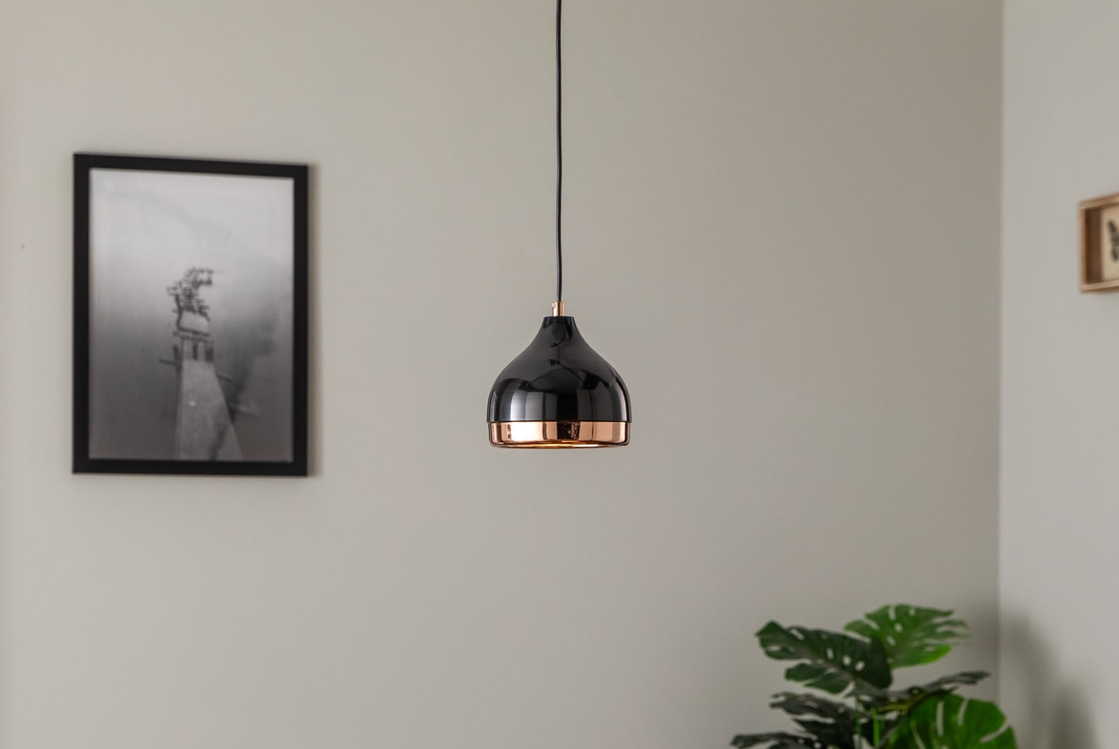 Viseća svjetiljka Yildo 6866 1 žarulja Ø17cm crna/bakar