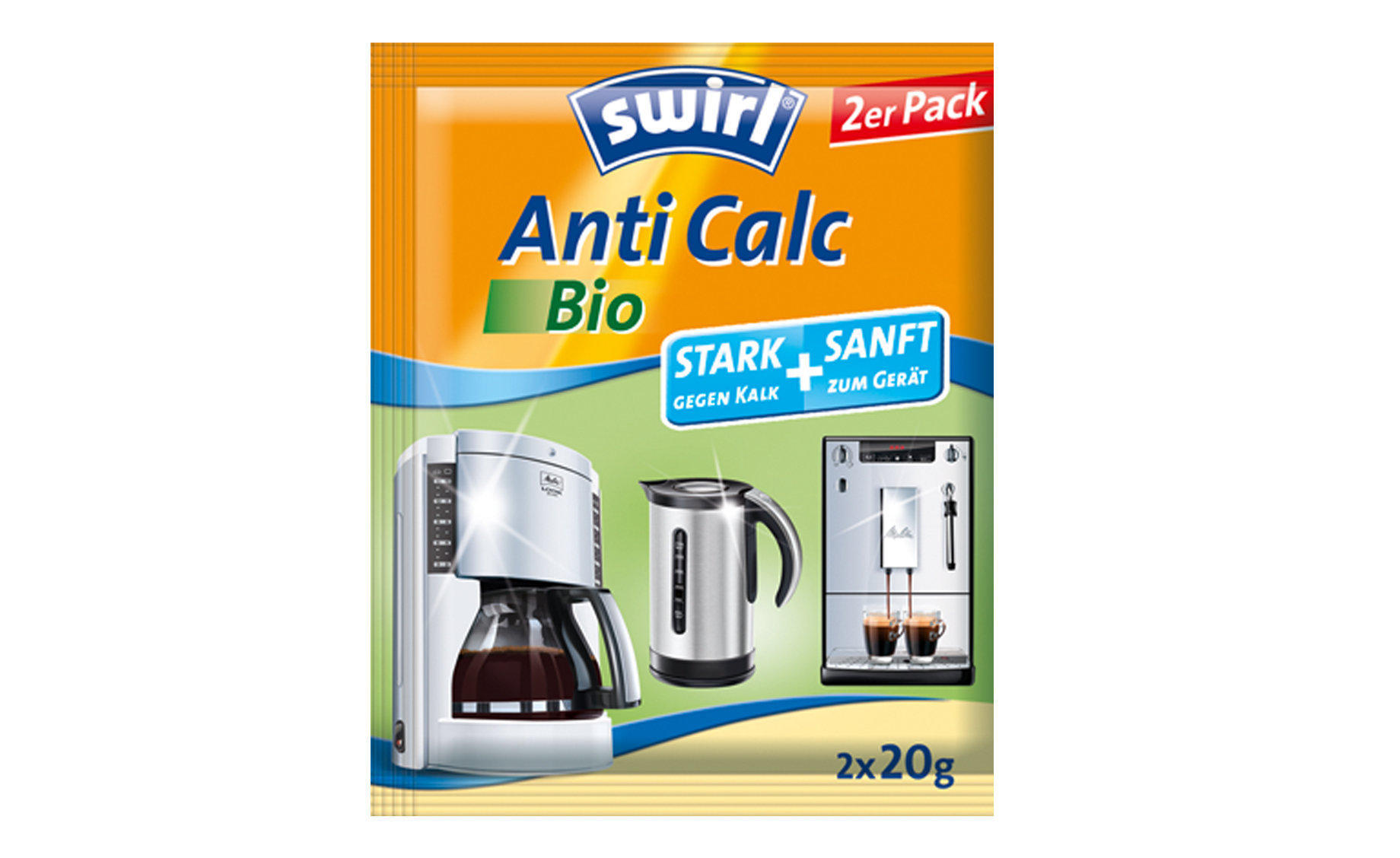 Swirl bio odstranjivač kamenca 2x20g