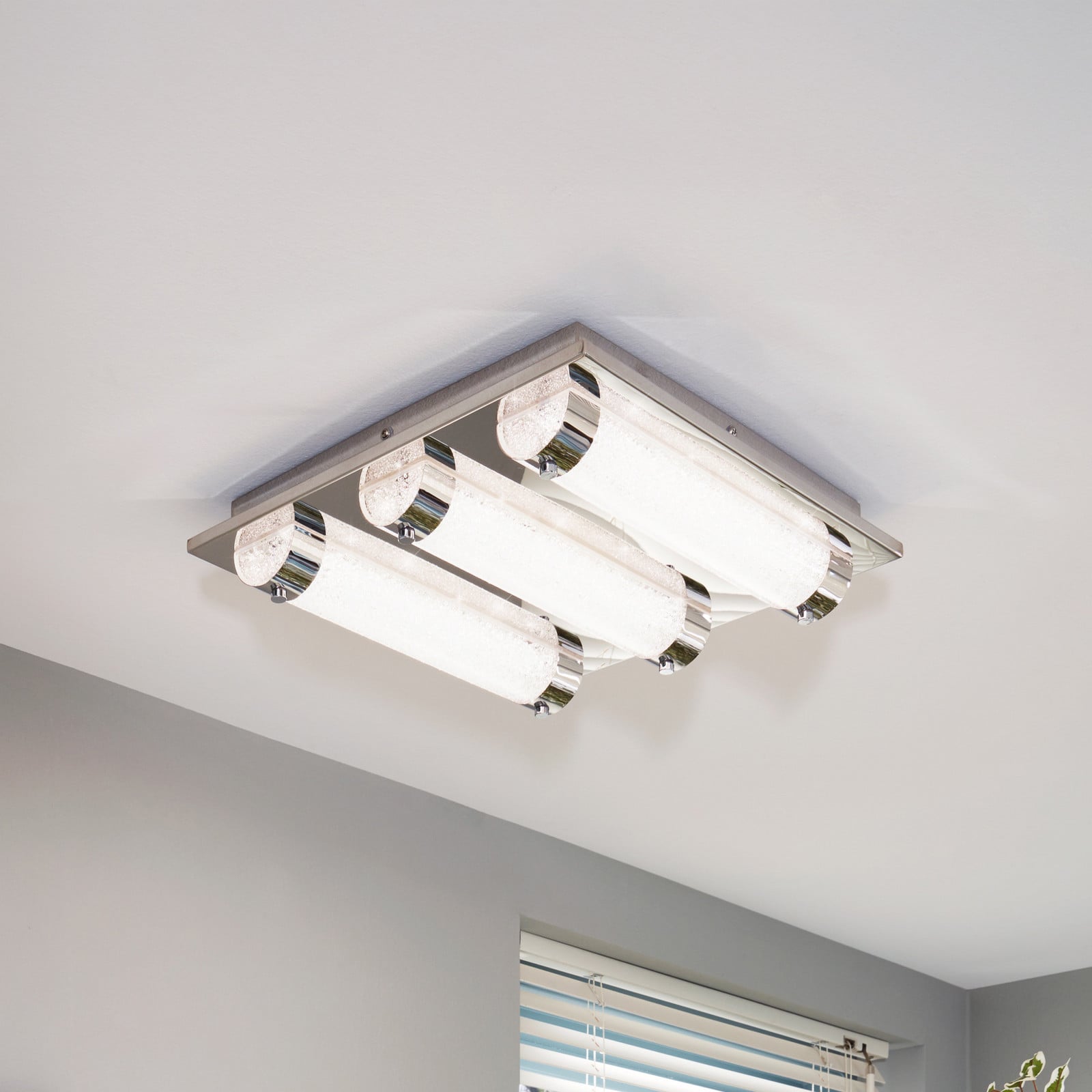 Tolorico LED stropna svjetiljka, kvadrat 35 cm