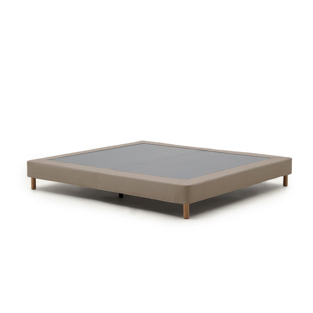 Smeđi tapecirani bračni krevet bez uzglavlja 160x200 cm Ofelia – Kave Home
