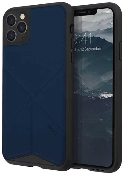 Maska UNIQ iPhone 11 Pro Max navy panther (UNIQ-IP6.5HYB(2019)-TRSFBLU)